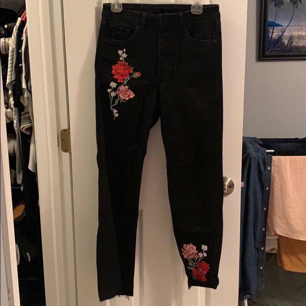 High Waisted Black Jeans